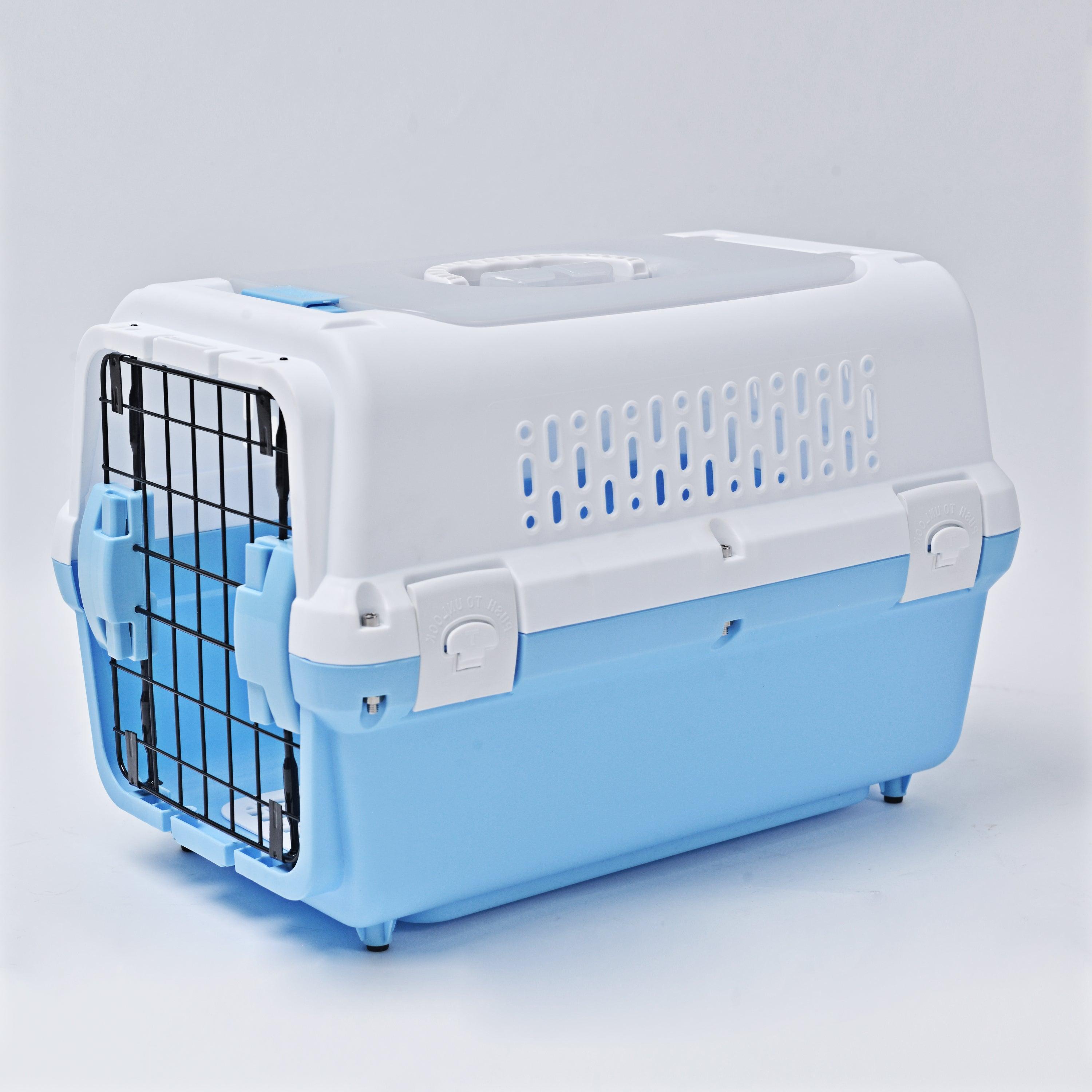RHRQuality Reisekorb – 50 x 50 x 35 cm – Kunststoff-Reisekorb – Für Katzen – Blau RHR1003-BU