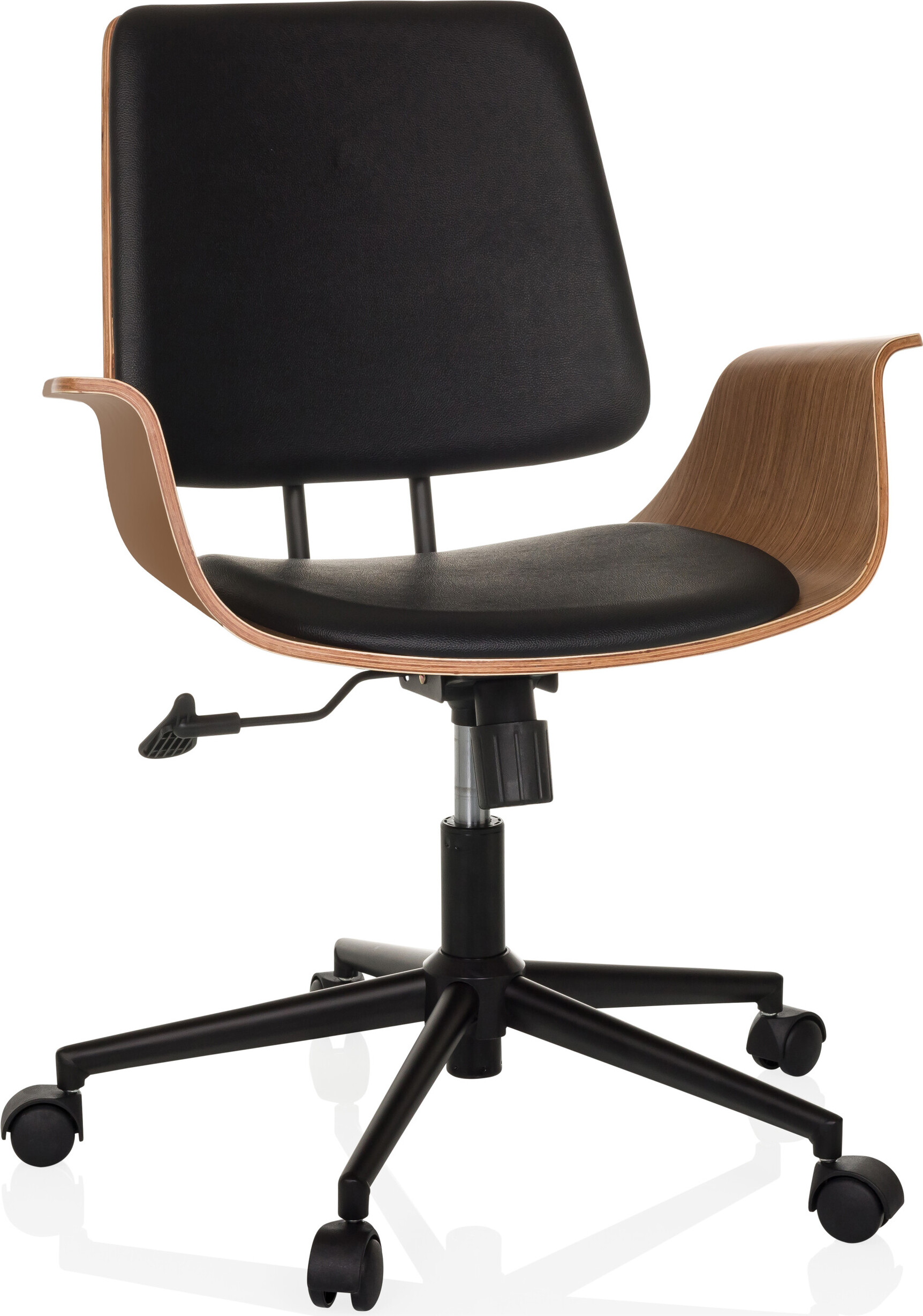 hjh LIVING Kancelárska stolička CENCA II Kancelárska stolička s podrúčkami Otočná stolička z umelej kože