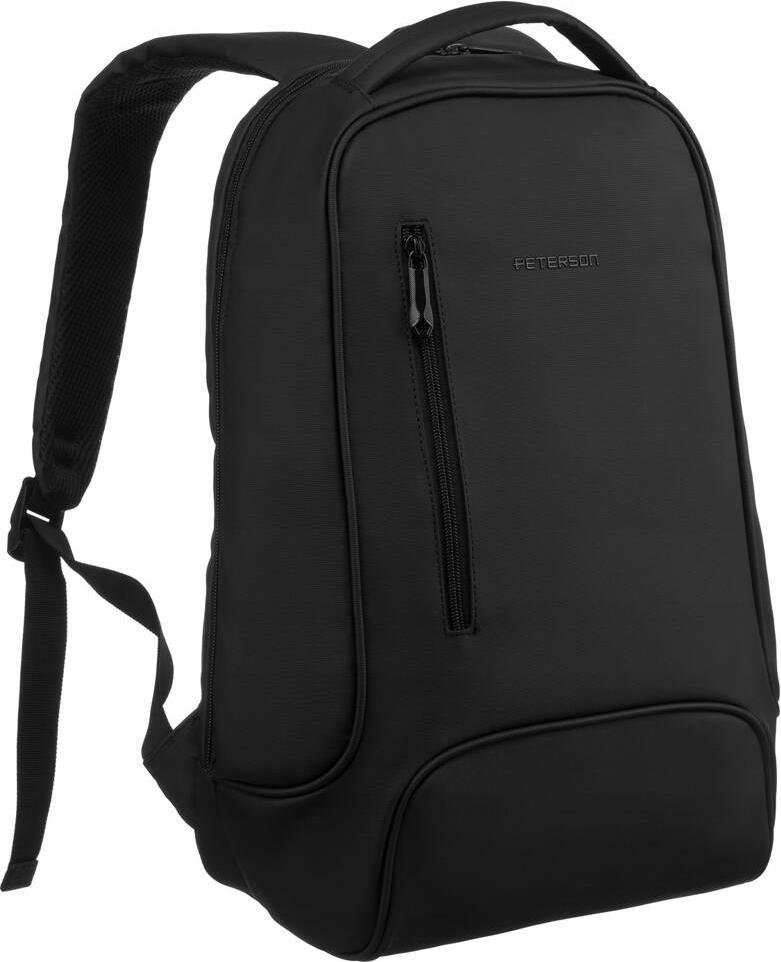 Peterson | Geräumiger Business-Rucksack, mit Platz, für einen Laptop, Schwarz, 32x45 cm PTN230370652