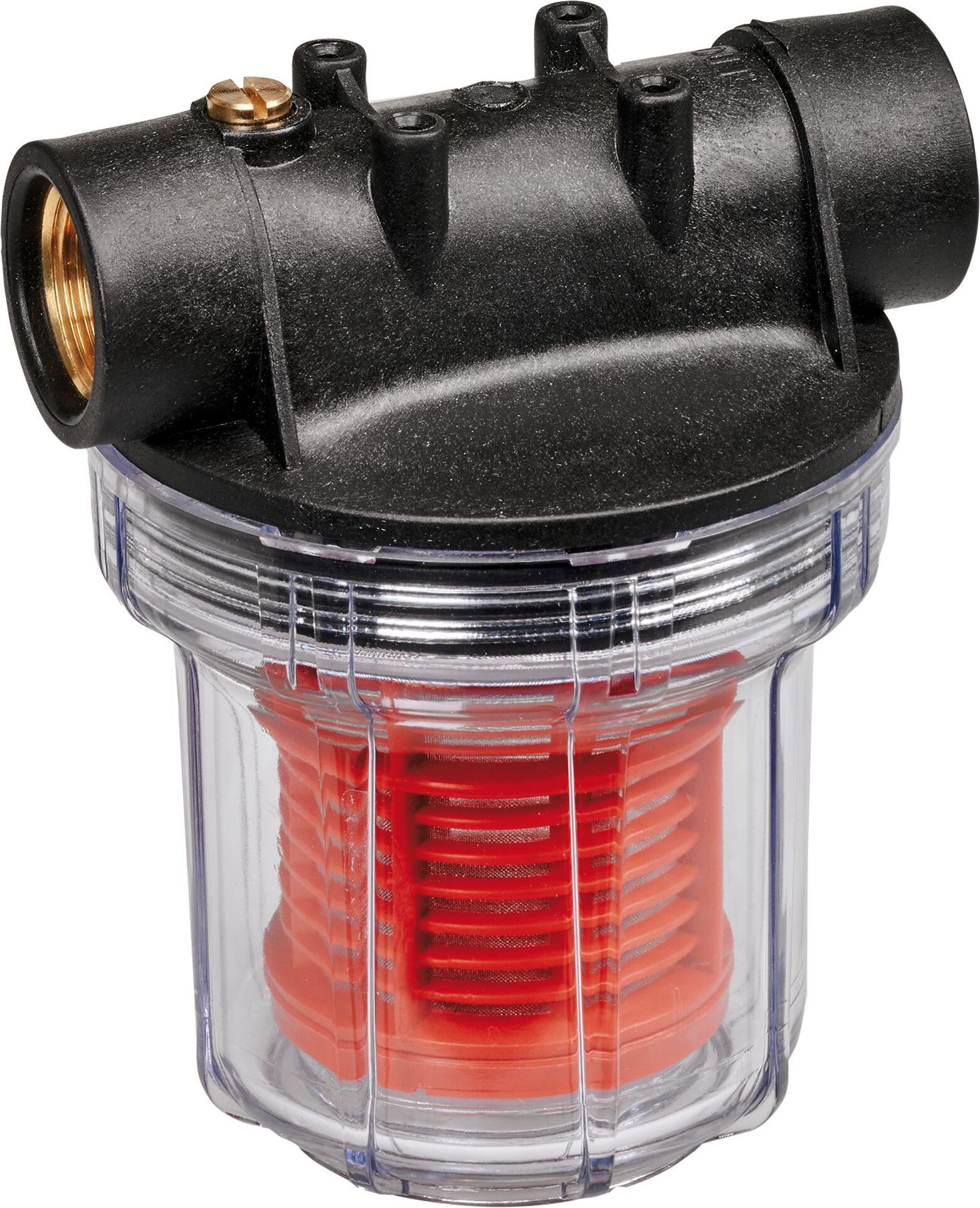 smardy Prefiltro 10 pollice per pompa da giardino e impianti idraulici domestici, filettatura interna 1, 6000 l/h, filtro dell'acqua con cartuccia lavabile pre-filtro per pompe e piscine