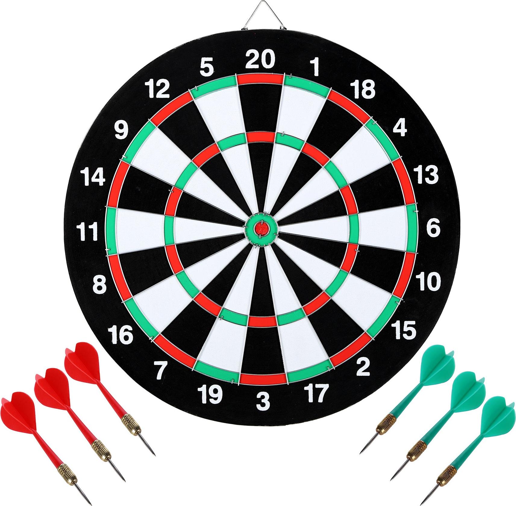 Northix 2-in-1-Dartspielset mit Nils Fun-Funktion