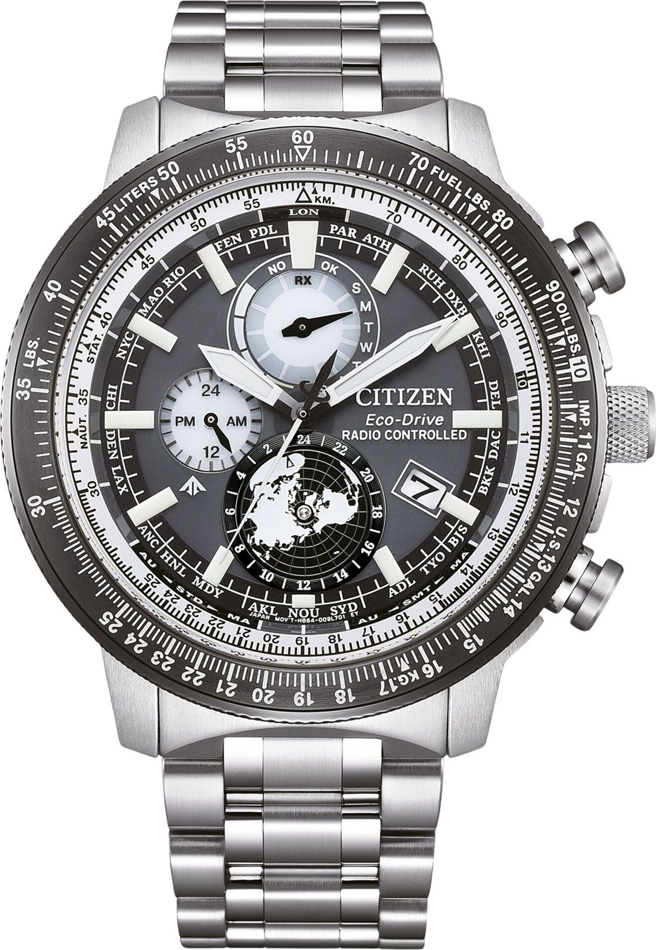 Citizen - BY3006-53H - Náramkové hodinky - Pánske - Solárne - Rádiom riadené Eco-Drive