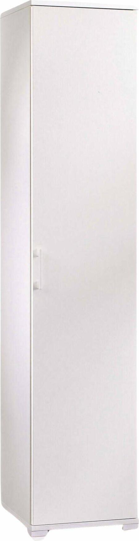 Dmora Allzweckschrank 1 Tür Weiß 45x195 cm 4 Regale