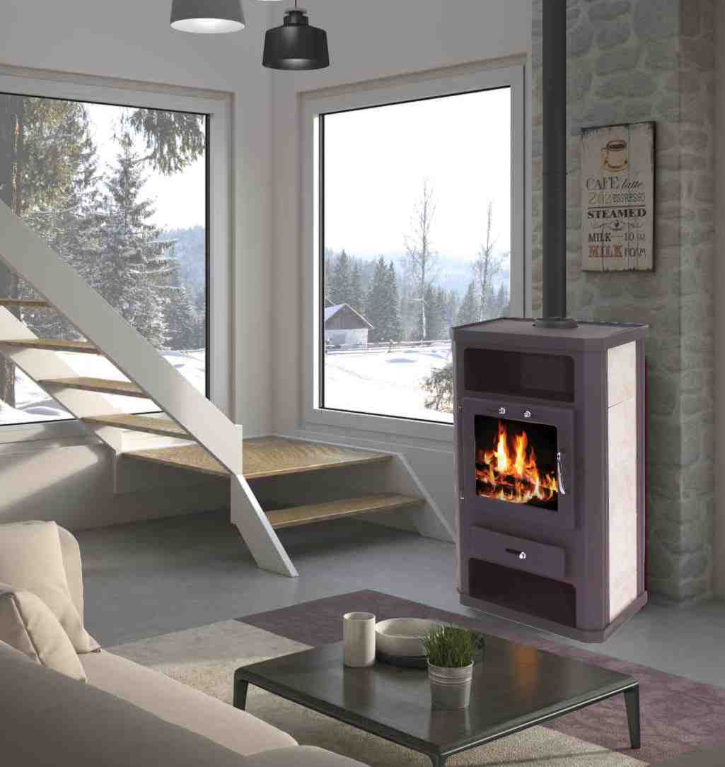 Kaminofen 11kW Kachelofen Heizofen Ofen Kamin Holzofen 56313