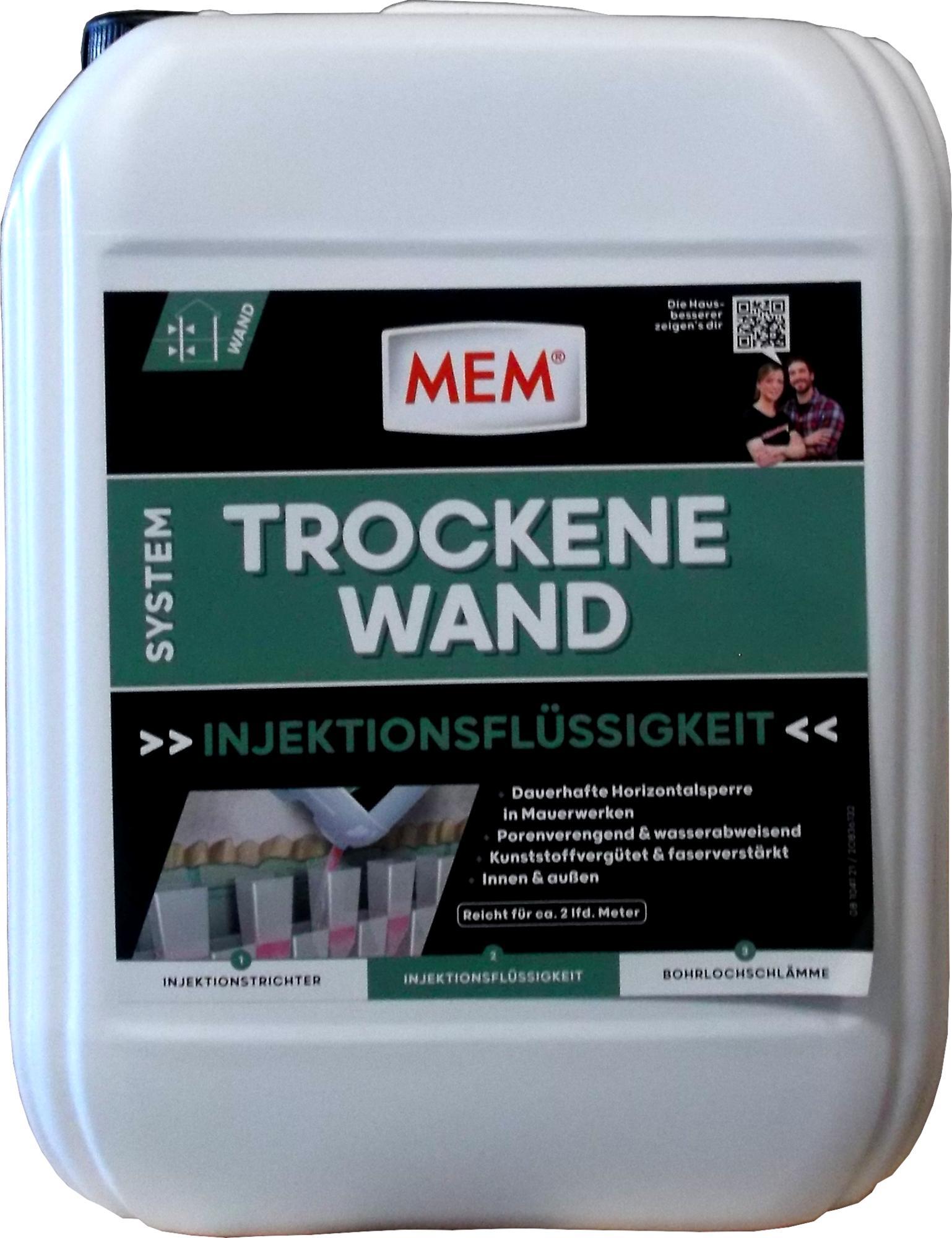 2x 10L MEM Trockene Wand Horizontalsperrschicht MEM500030X2