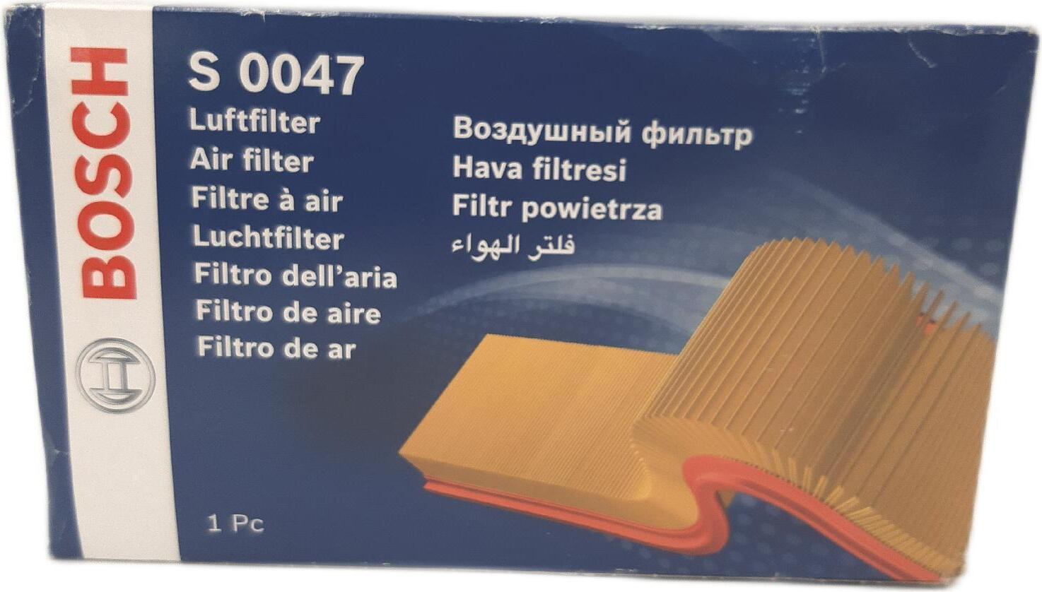 Bosch Luftfilter Auto Luftfilter S0047 Reinigung Ersatzteil Ultrafiltration