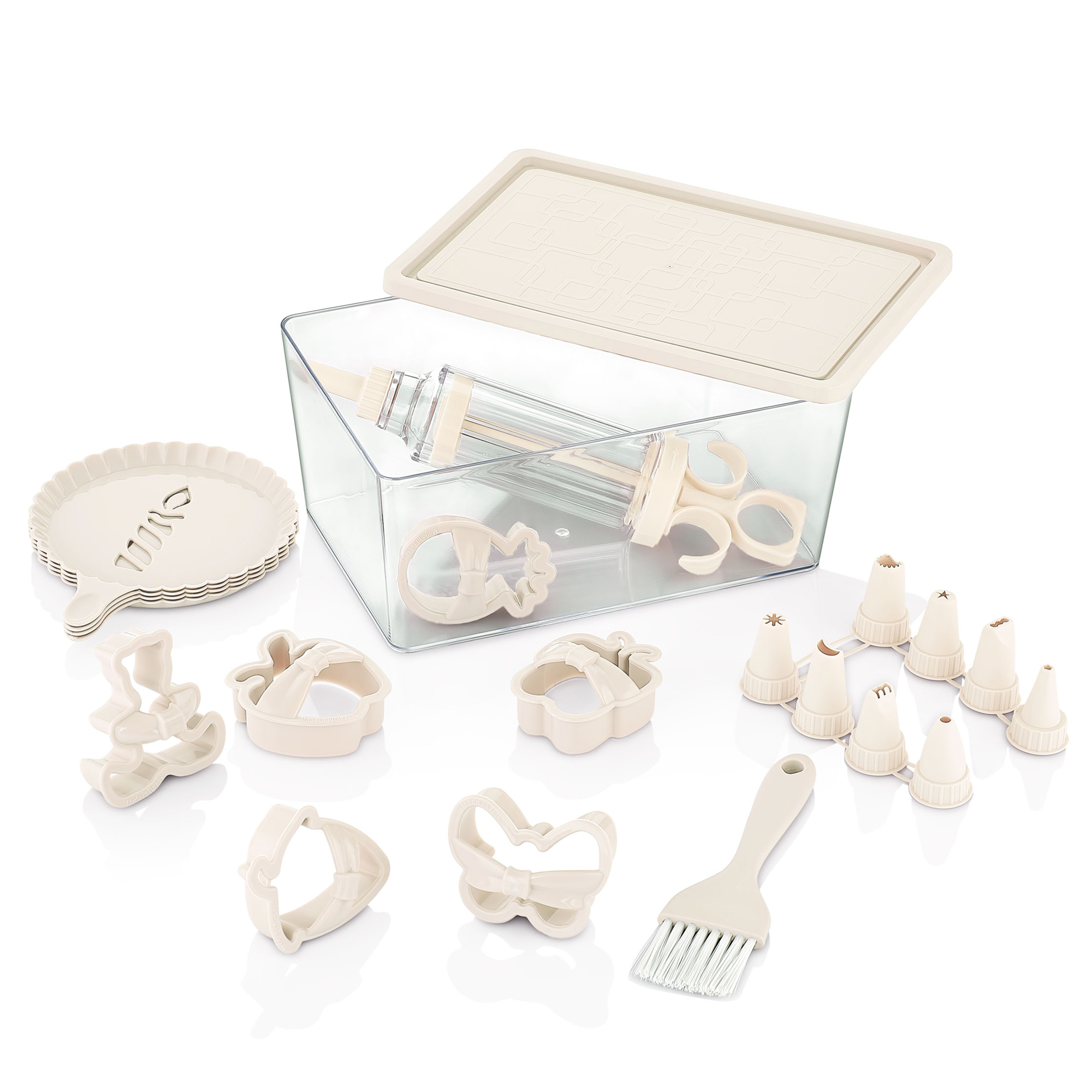 Herzberg Cooking - Herzberg HG-L657: Kuchen-, Muffin-, Keks- und Tortendekorationsset