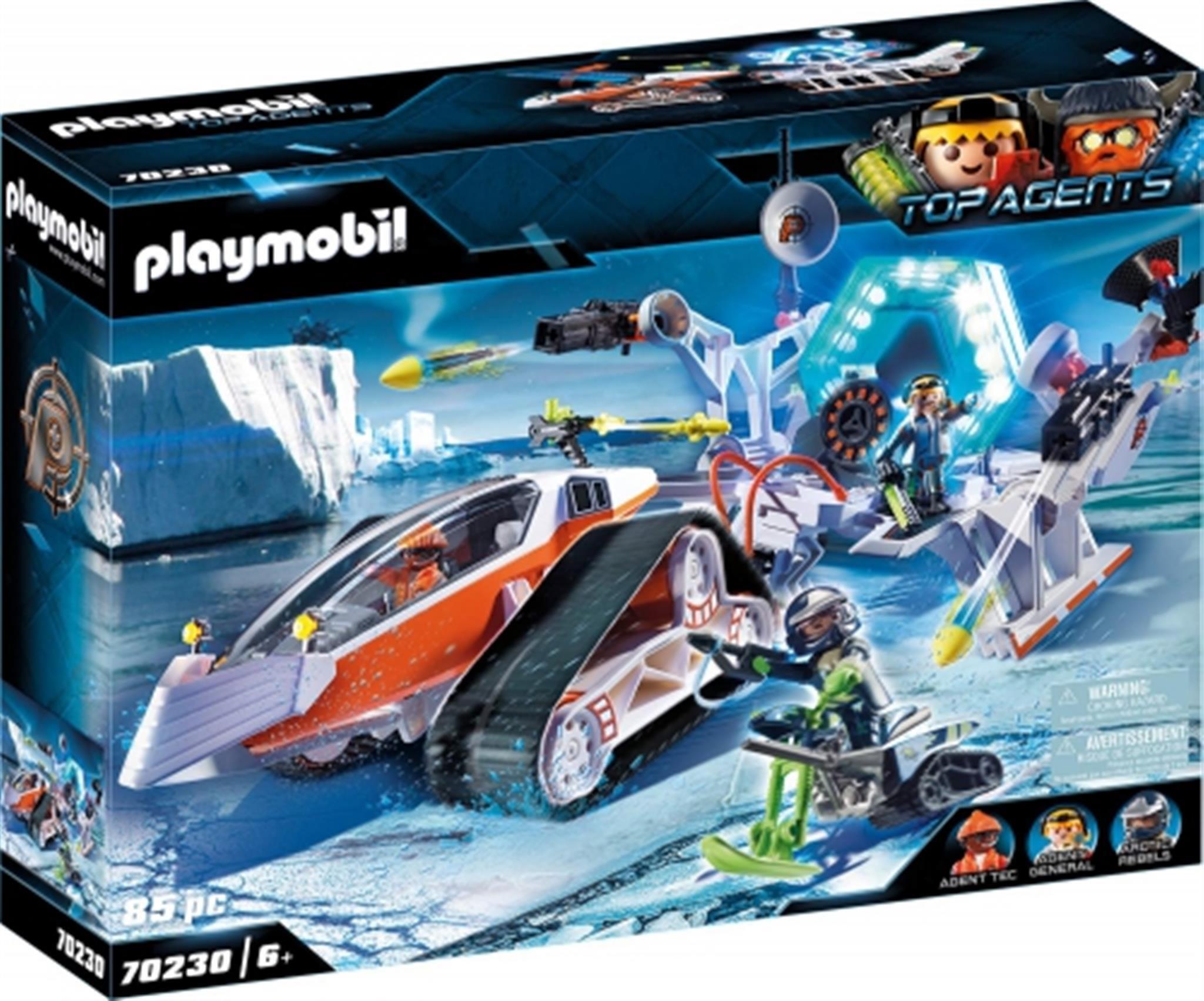 PLAYMOBIL, Spy Team Kommandoschlitten, Top Agents, 70230