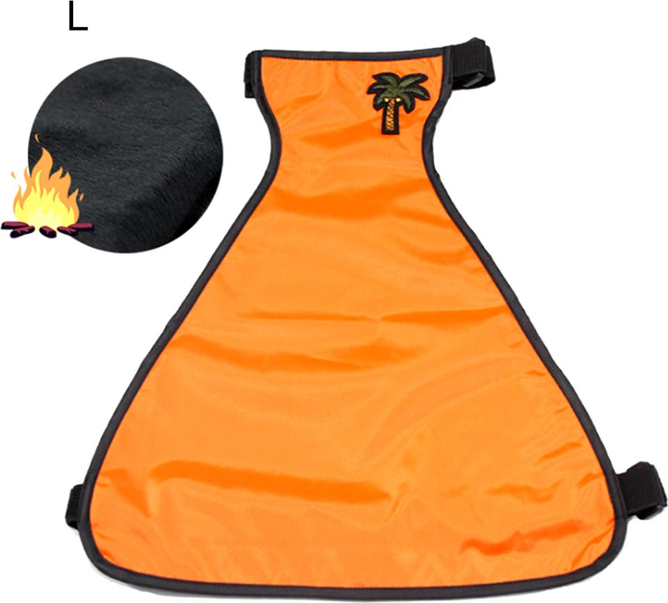 Nepremokavý podbradník pre domáce zvieratá - Viac zamatu na ochranu brucha - Oranžová,fena L
