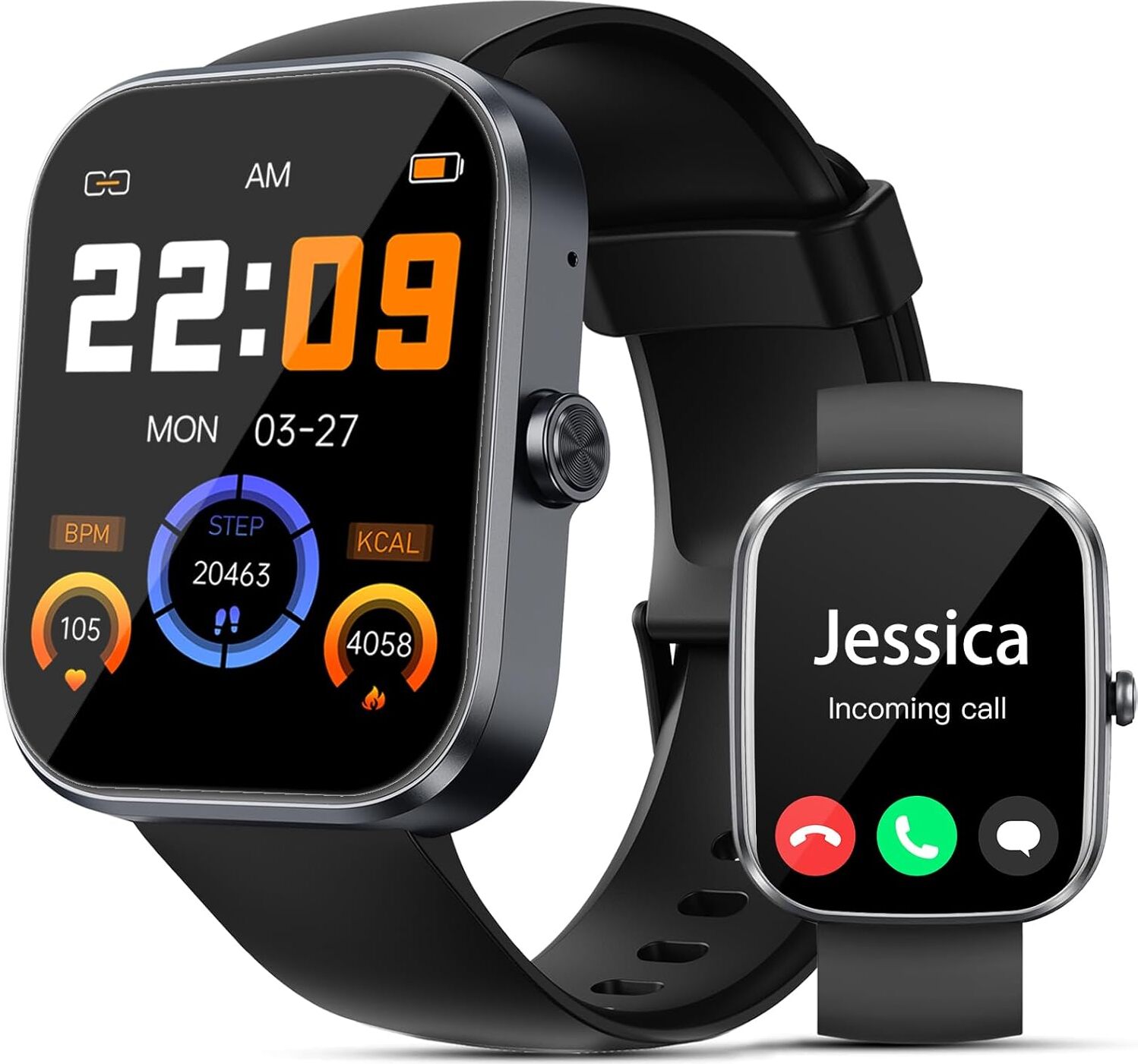 SmartWatch pre ženy, 1,91" HD dotykový displej, Bluetooth, viac ako 112 športových režimov, vodotesnosť IP68, monitor srdcového tepu a spánku