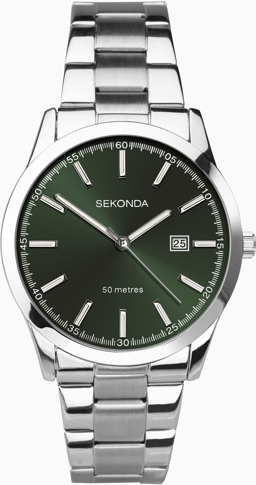 Sekonda Herrenuhr Klassisch Wochentagsdatum Sonnenschliff 5 ATM wasserdicht