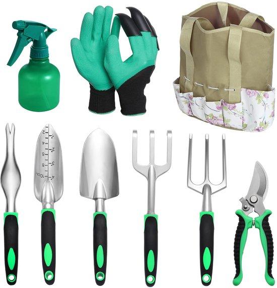 OEM 9-teiliges Gartengeräte-Set, Gartengerät, Edelstahl-Gartengerät, Gartengeräte-Set mit Transportkoffer, Geschenk für Gartennutzer 2026