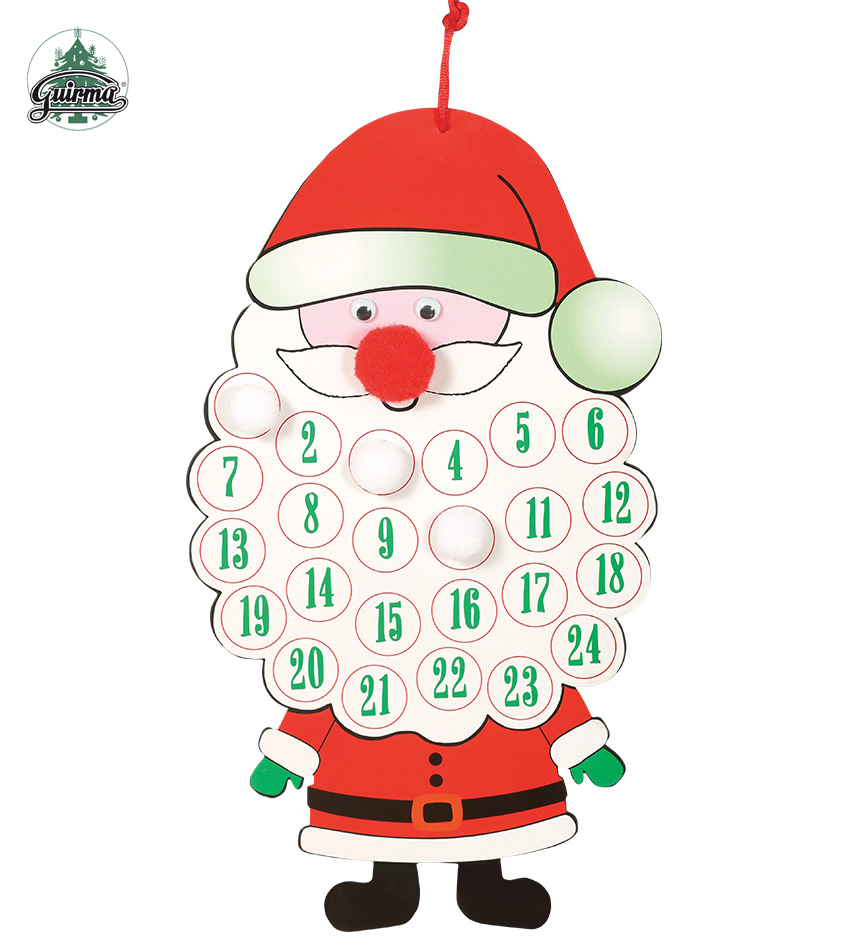 adventný kalendár santa claus 34 CMS. karta