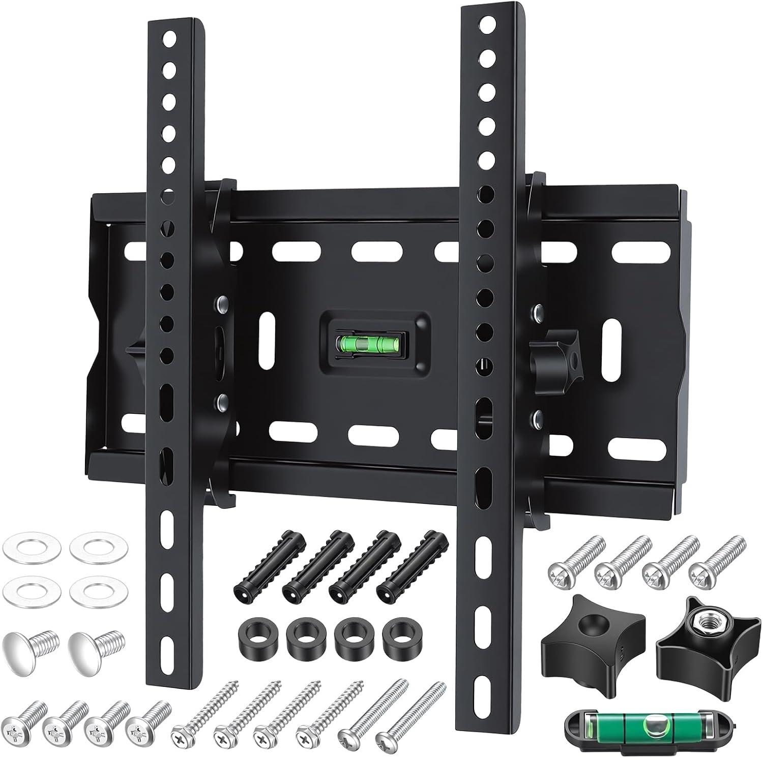 oCreon Wandhalterung 38-1 cm (15 Zoll) bis 55 Zoll (38-1 cm bis 139-7 cm) - Fernseher - Kippbare TV-Wandhalterung - Wandhalterung für LED-, LCD- und OLED-Displays