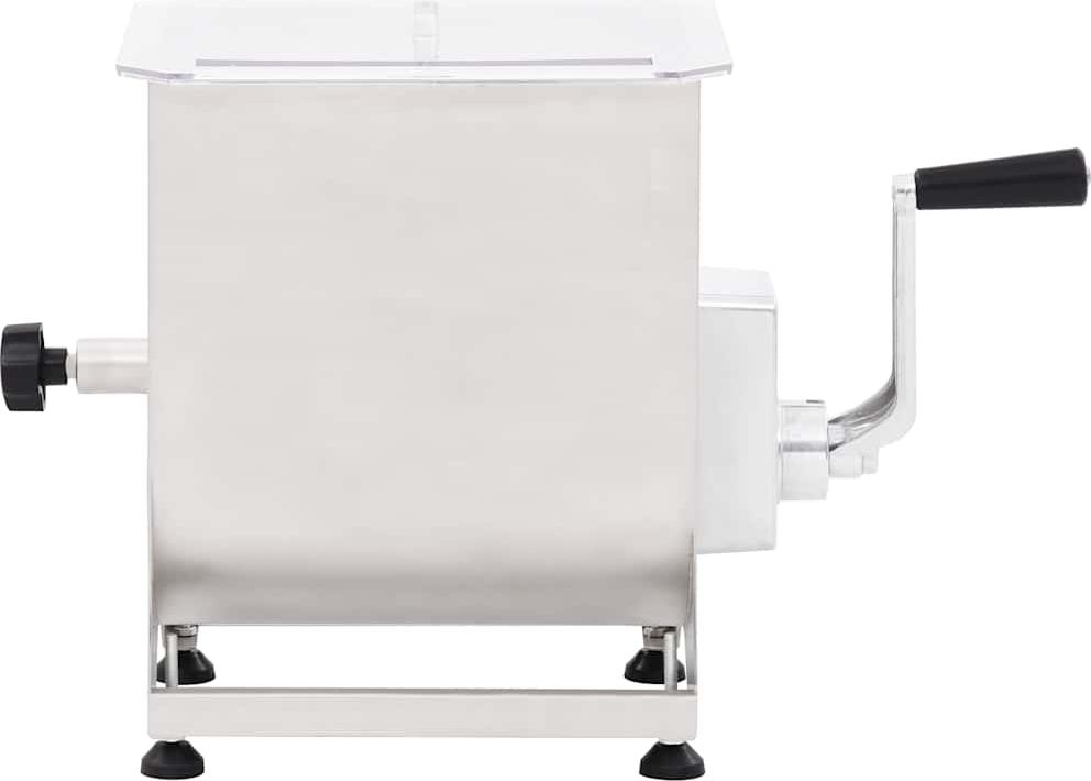 vidaXL Fleischmischer mit Getriebe Silbern Edelstahl 50960