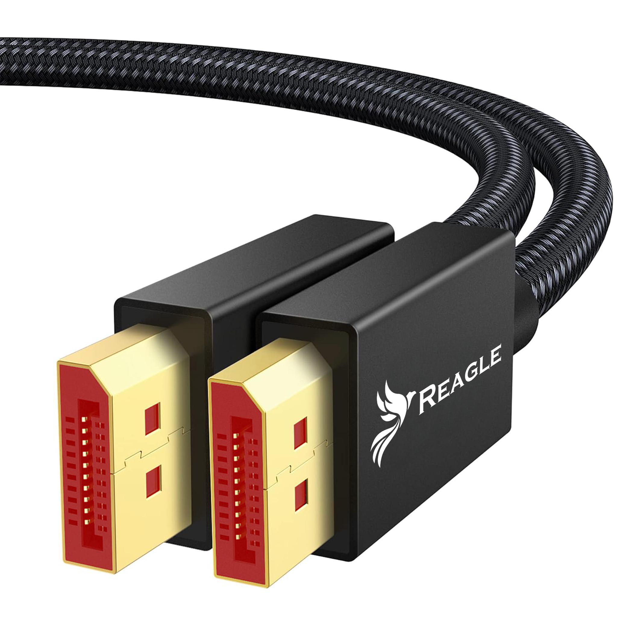 REAGLE DISPLAYPORT 2.1 DP 8K 120Hz 4K 320Hz 240Hz FREESYNC GSYNC 80Gbps 1M Kabel