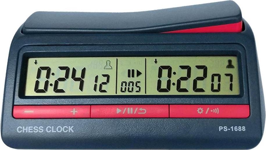 StarTech Digitale Schachuhr - Spieltimer - Für Schach, Go, Xiangqi und Backgammon - Schwarz