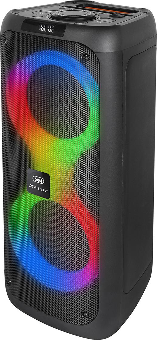 Trevi XF 480 KB, 35 W, Bezdrôtový, USB Typ-A, USB Typ-C, Párty reproduktor, Čierna, Otočné