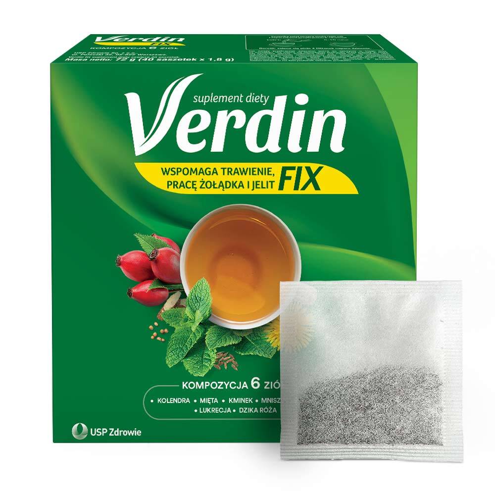 USP ZDROWIE VERDIN FIX Kräutermischung 40 Beutel