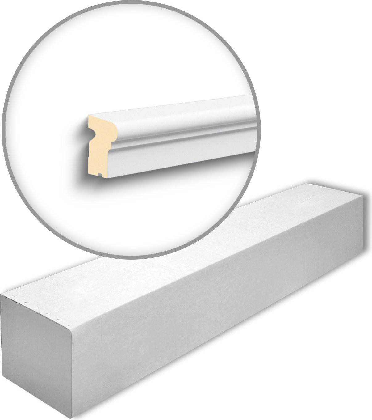 NOËL & MARQUET NMC | Fensterbank "Viersen" | FA14 DOMOSTYL | Polyurethan | 60 x 80 x 2000 mm | Grau | Fassade FBA904A-FA