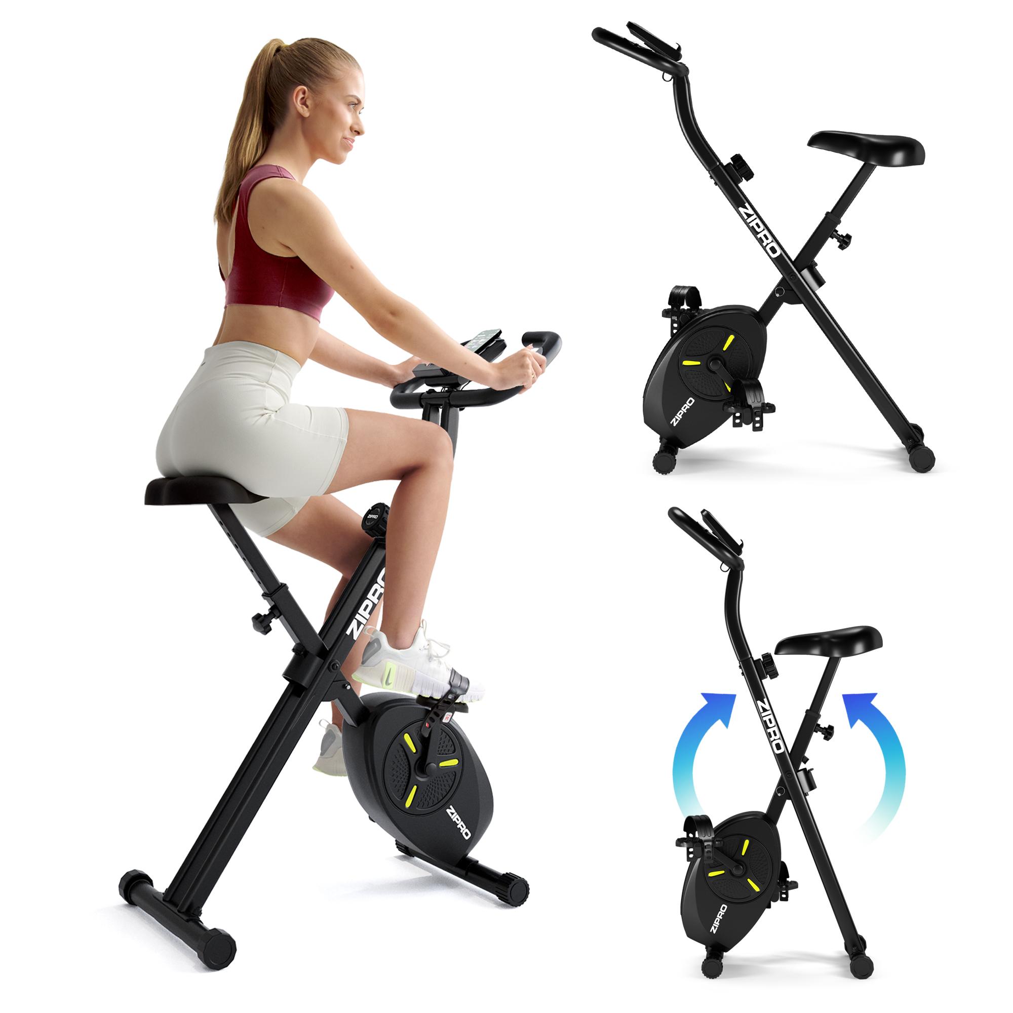 ZIPRO ECLIPSE X X-Bike skladací, bicykel na cvičenie, magnetický odpor, meranie pulzu, tichý, skladací, bicykel pre domáci magnet