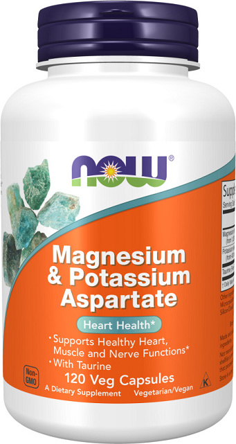 Sonstige Magnesium & Kalium Aspartat 120 Kapseln Now Foods