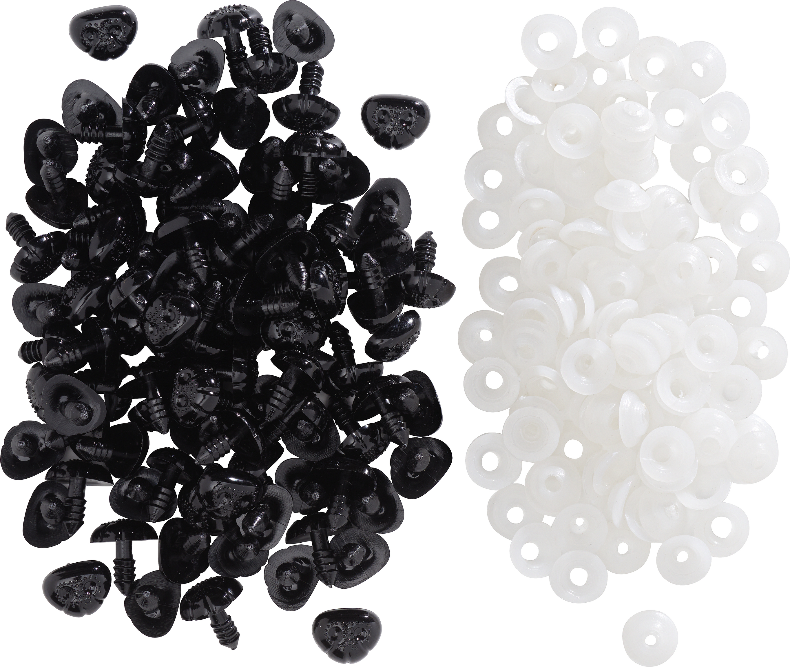 VBS XXL Bärennasen 100 Stück 12 mm breit 14 mm lang für Bastelprojekte