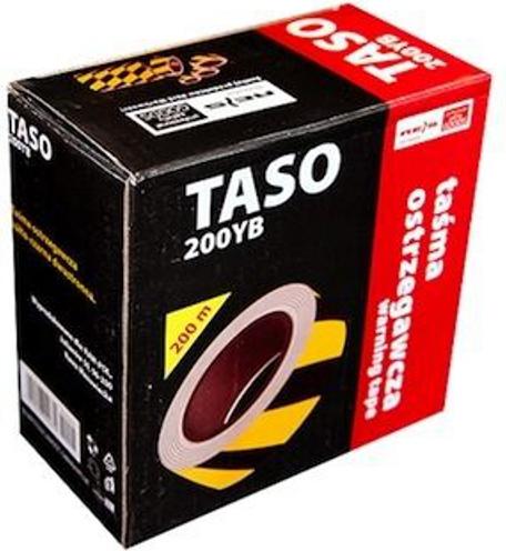 Reis 200m Flatterband gelb/schwarz TASO200YB