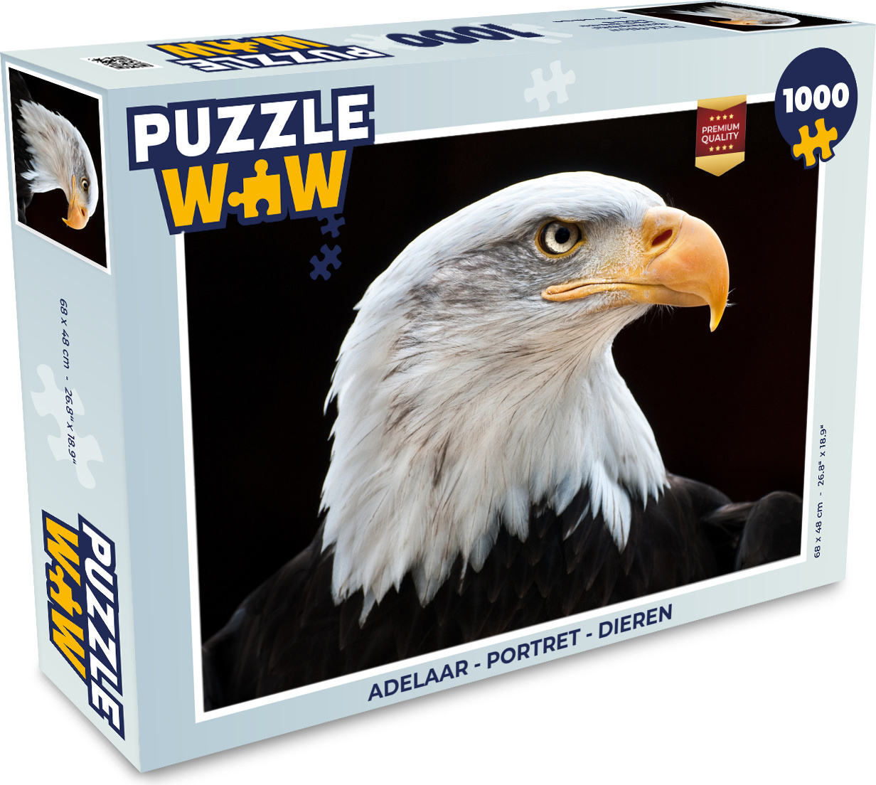 MuchoWow® Puzzle 1000 Teile Seeadler - Porträt - Vogel - Seeadler - Erwachsene - Rätsel 136|1283842