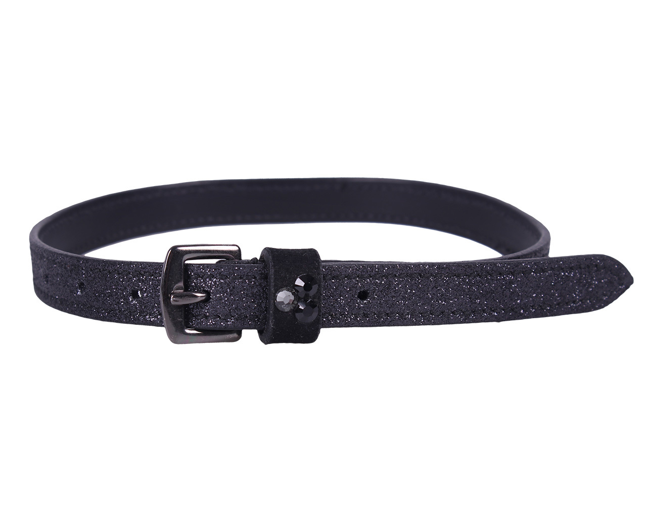 QHP Sporenriemen Shimmer Schwarz QHP20_874
