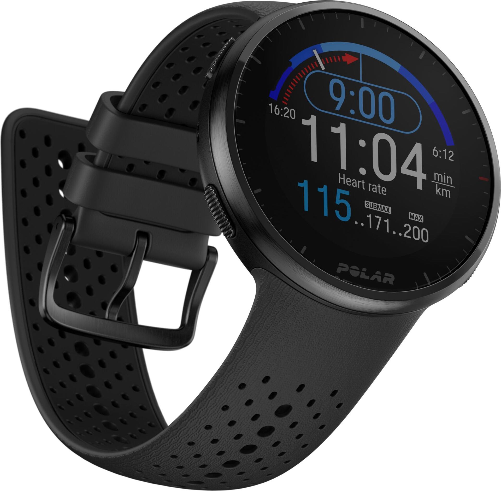 Polar Pacer PRO HR sivý/čierny M/L