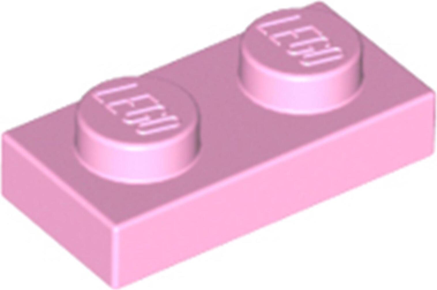 50 kusov LEGO, diel c. 3023 vo svetloružovej (svetloružovej)