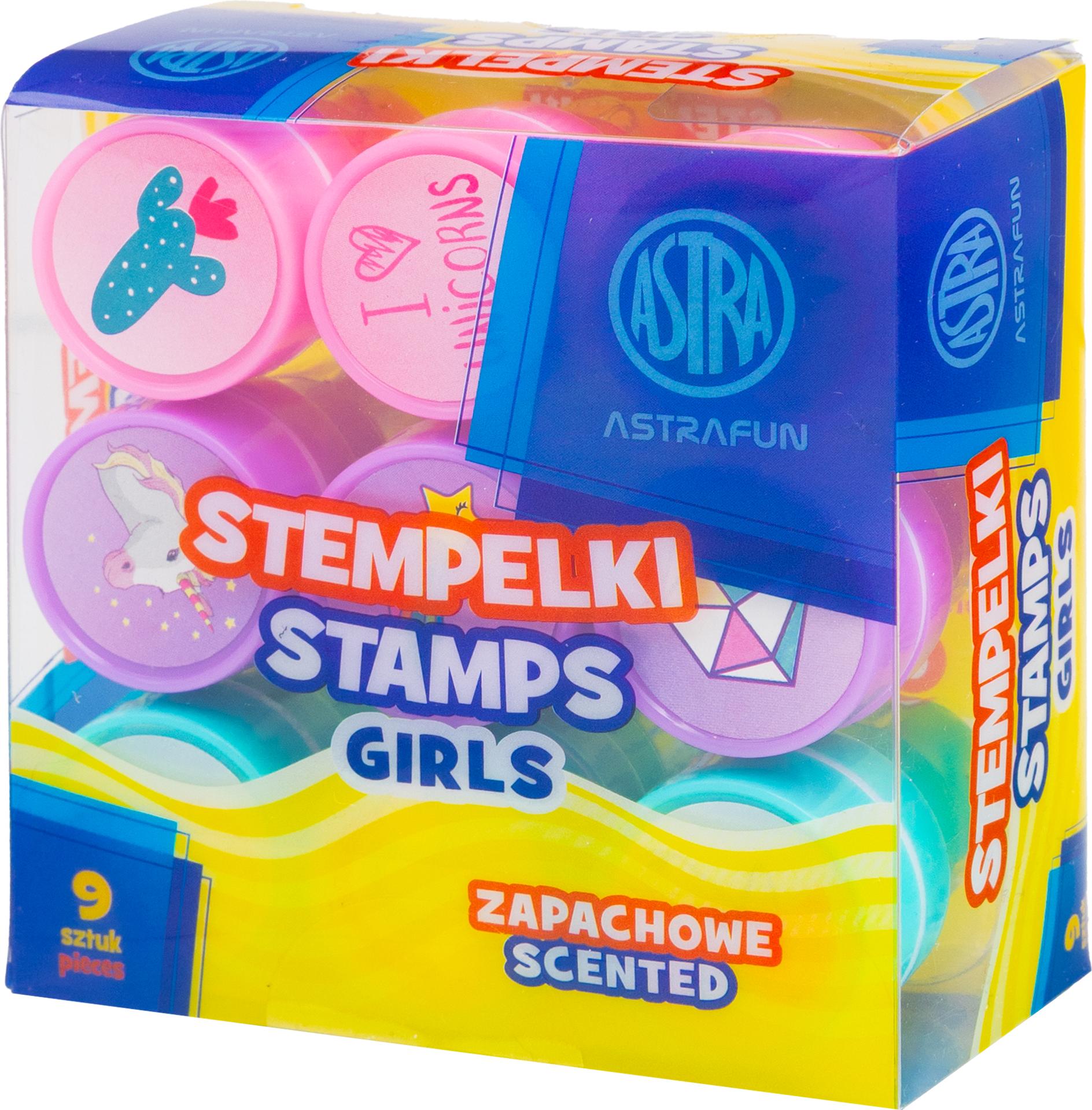 Dekorative Briefmarken AstraFUN Girls, 9 Stück, duftend, 334025015 undefiniert