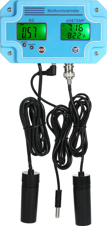 Cocosity Professionelle 3 in 1 pH/EC/TEMP Messgerät Wasser Detektor Multi-Parameter Digital LCD Tri-Meter Multifunktions Wasserqualität Monitor Multiparameter Wasserqualität Tester