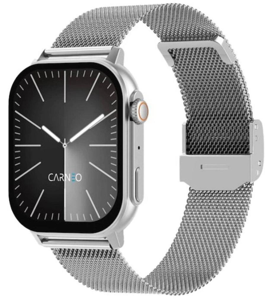 carneo smart Chytré hodinky Carneo Zephyr ULTRA HR+ stř í brné SET