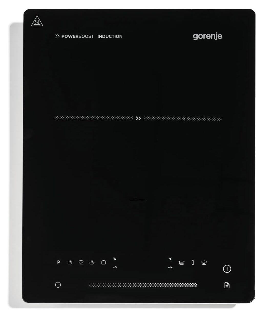 Gorenje ICY2000SP, Čierna, Na pracovnú dosku, 28 cm, Indukčná varná doska so zónami, Sklo, 1 zone(s)