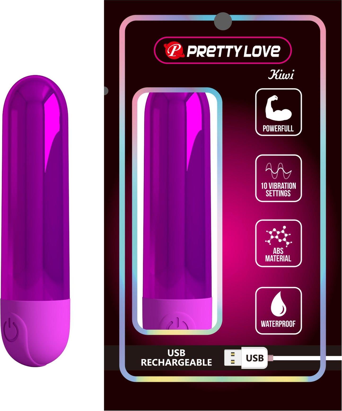 PRETTY LOVE - Kiwi, 10 Vibrationen, ABS