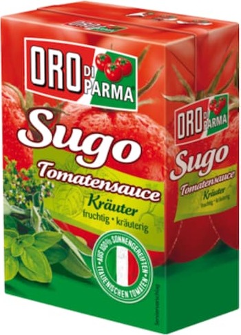 Oro Di Parma Pizzasauce – Mit Sonnengereiften Tomaten & Oregano, 425g Glas, Original Italienisch