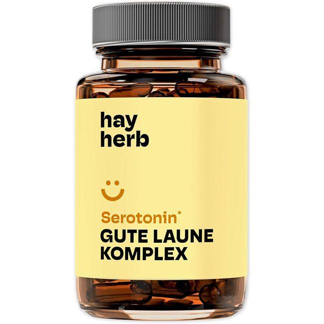 hay herb | Gute Laune Komplex Kapseln – Griffonia 5-HTP, L-Tyrosin & Mikronährstoffe für Stimmung & Konzentration