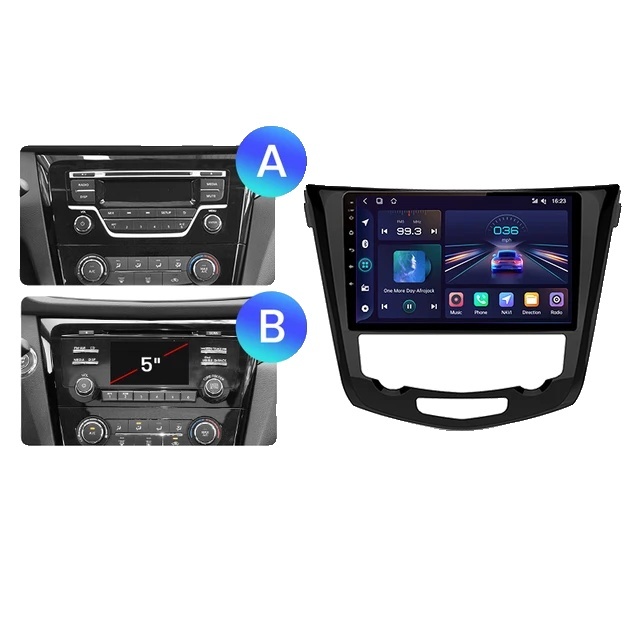 Autorádio, Android 12, hlasový príkaz, Nissan Qashqai J11, X-Trail, T32, 2013-2017, V1 C (1GB 32GB) AB