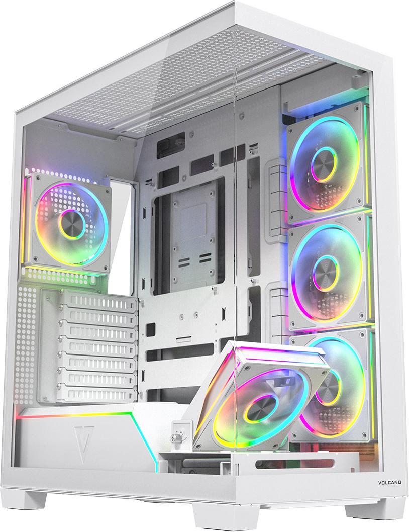 Gaming-Computergehäuse MODECOM VOLCANO STELLAR PLUS ARGB 5F weiß AT-STELLAR-PLUS-5F-ARGB-20