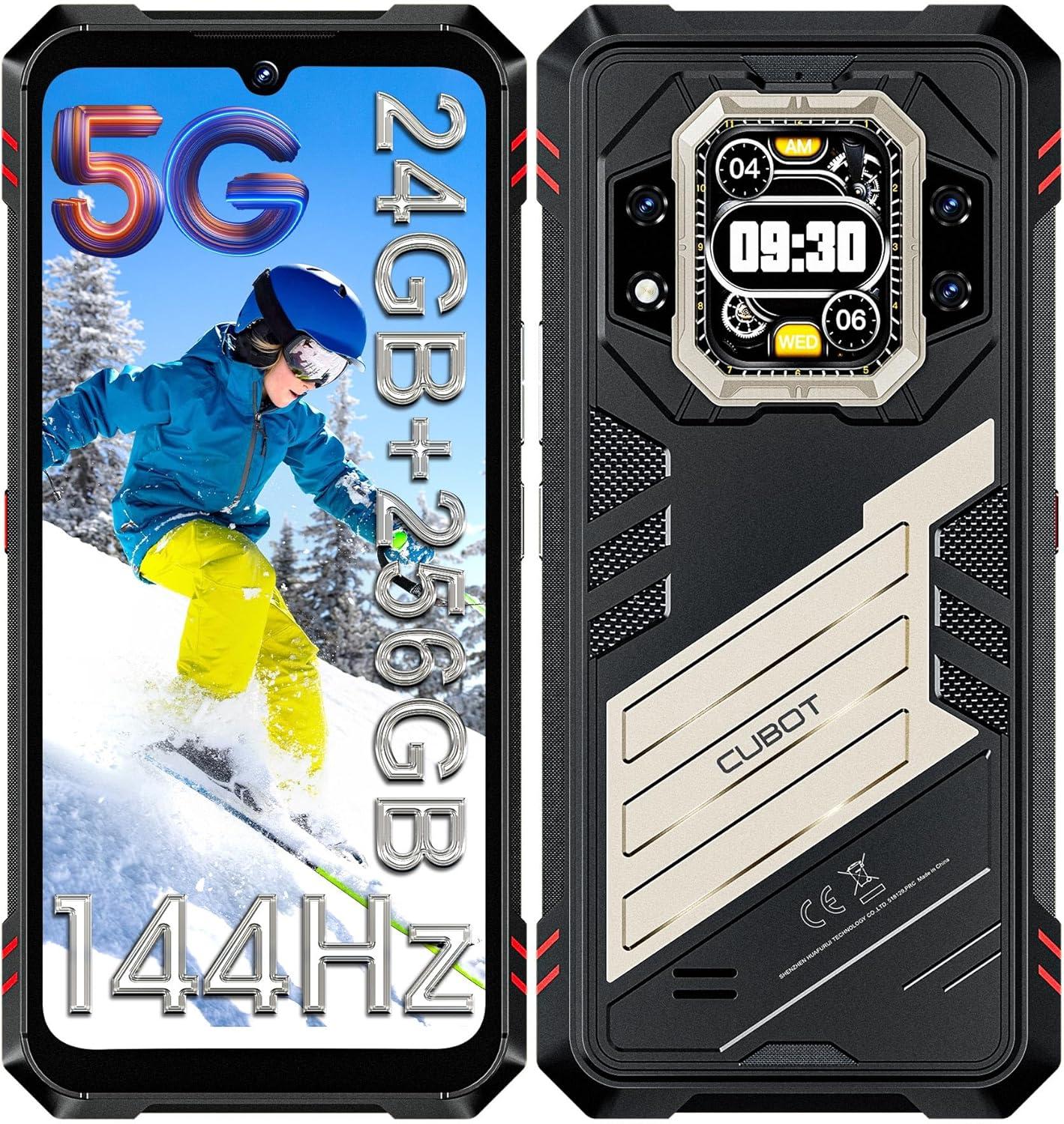 Cubot Kingkong star 2 Outdoor Smartphone 5G 24GB+256GB Dimensity 8200, 100MP+32MP 6.72FHD+ 144Hz Android 14 Outdoor Handy NFC WiFi 6 IP68