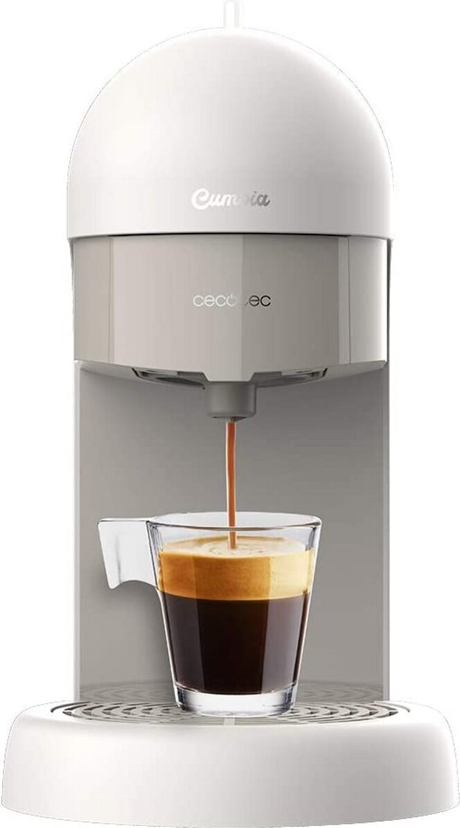 Cecotec 01595, Pod-Kaffeemaschine, 0,6 l, Kaffeepad, 1100 W, Weiß