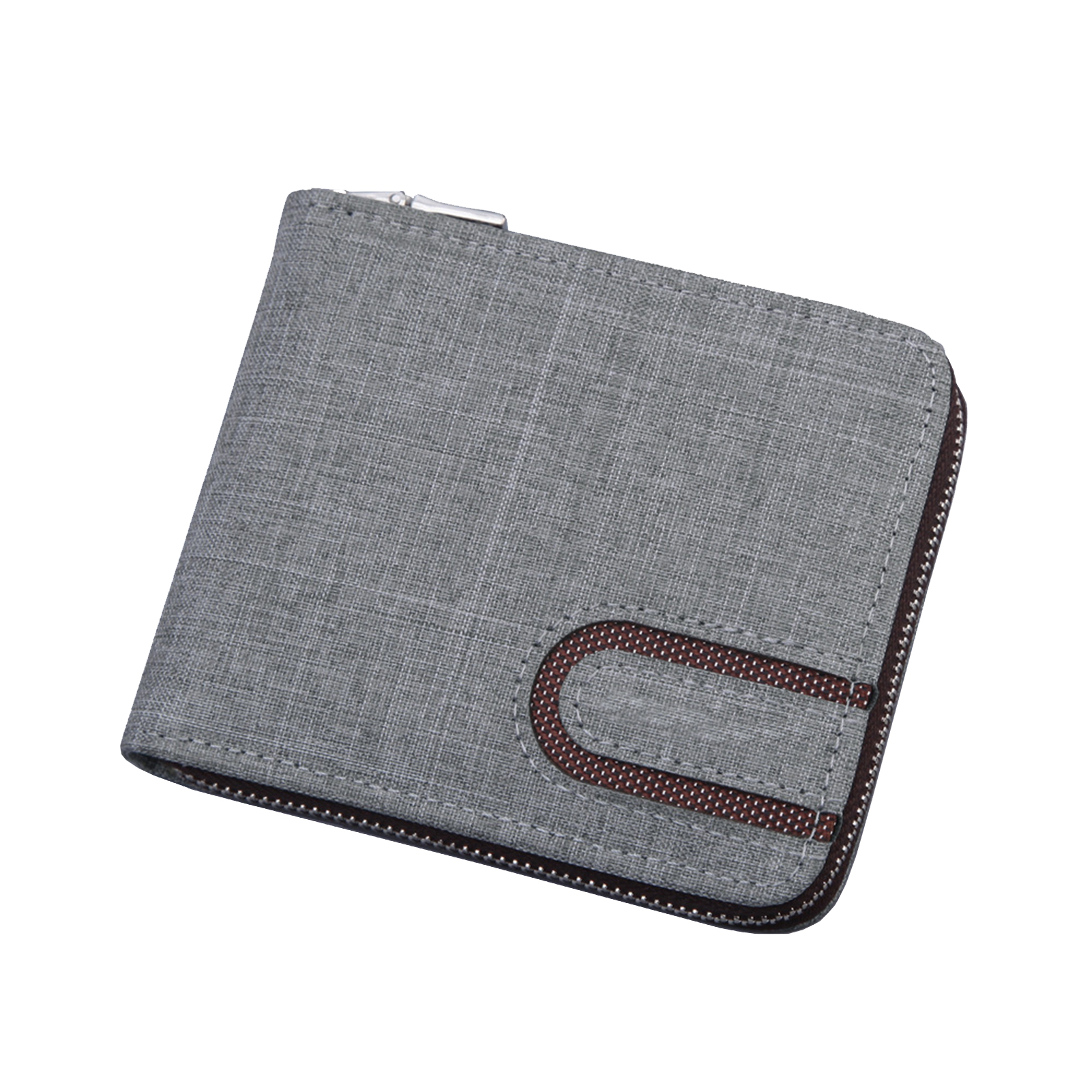 PMALT Herrenmode Bifold Multi Card Slots Geldbörse Karte Bargeld Kurze Halter Geldbörse Schwarz