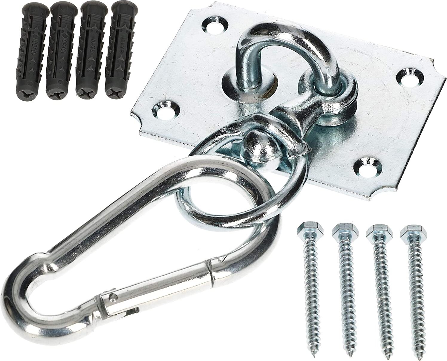 Hengda 2x Innovativo gancio a soffitto in acciaio inox da 500 kg con