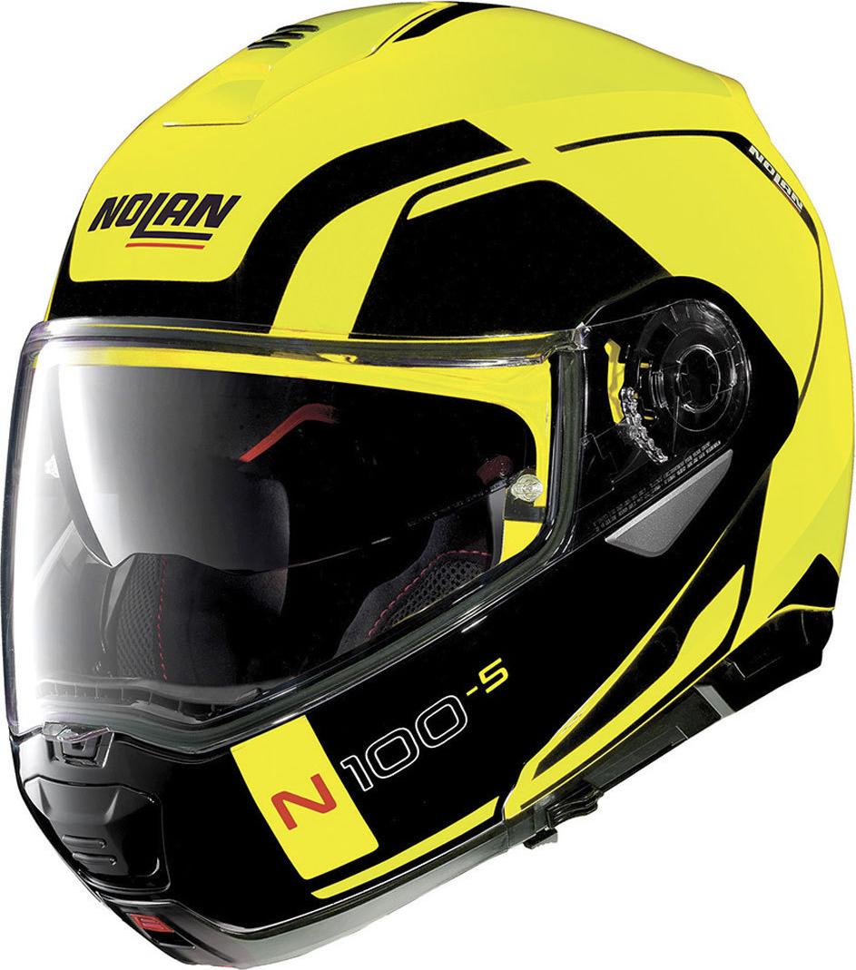 Nolan N100-5 Consistency N-Com Helm, schwarz/gelb, XS (55) N150003930267