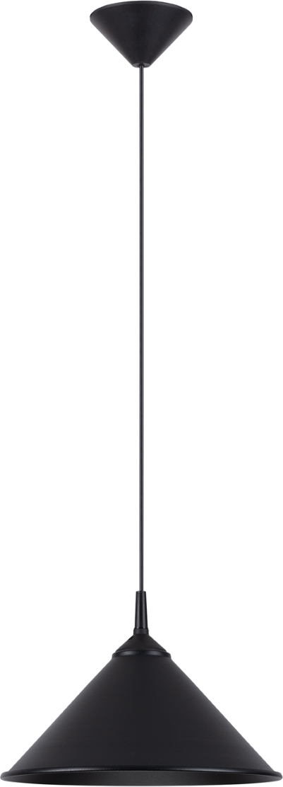 Pendelleuchte ZUMA Schwarz 1xE27 15W Stahl 76x30x30cm Sollux Lighting