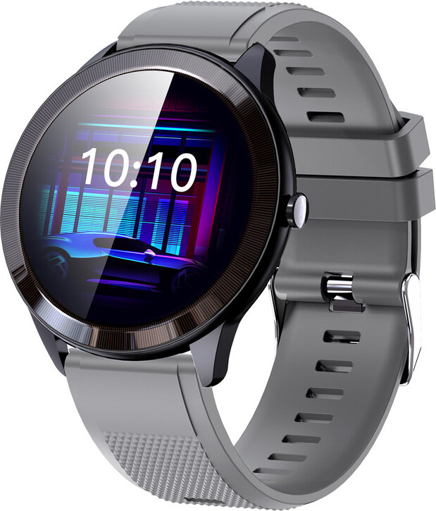 ele eleoption SmartWatch Fitness Tracker mit wasserdichtem Bluetooth Herzfrequenz Monitor Schlafqualität Tracker Grau