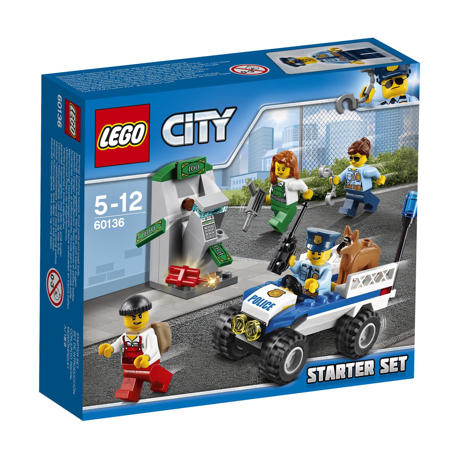 LEGO City Police Starter Set, Stavebnica, 5 rok / roky, 80 kusov, 120 g