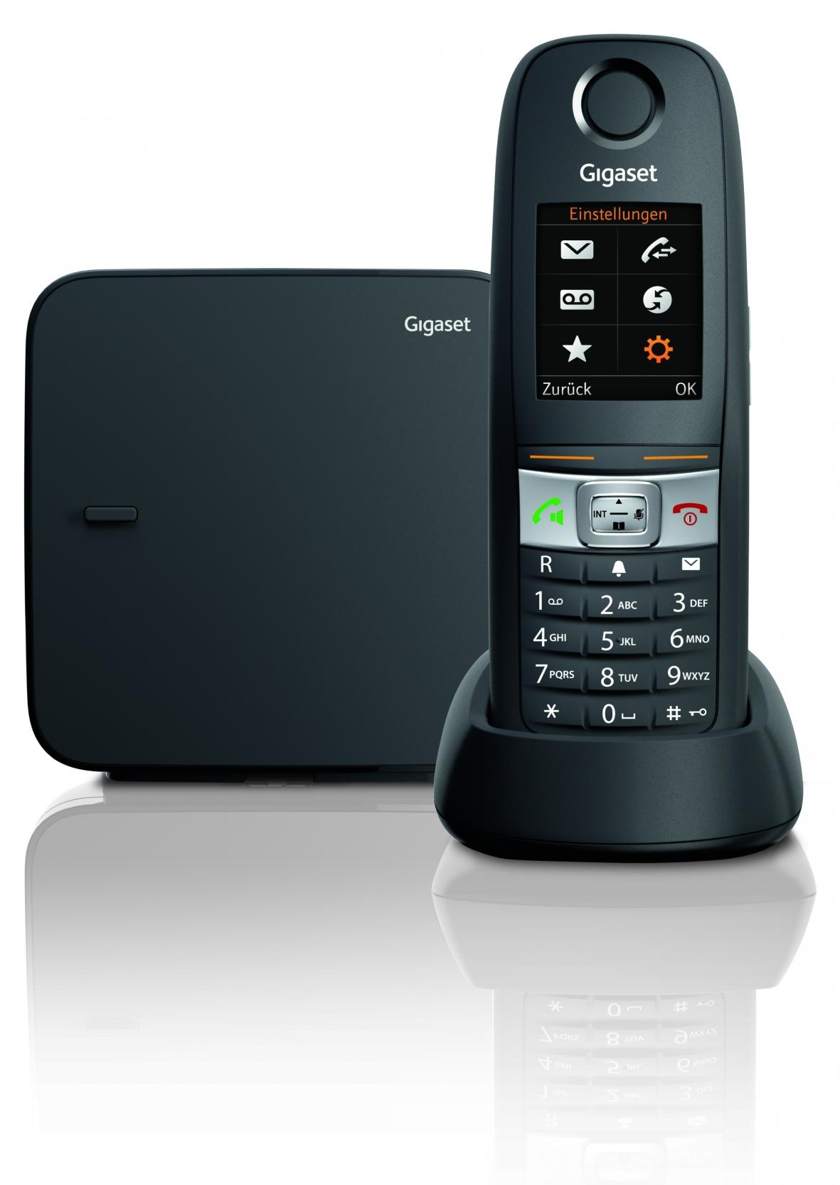 Gigaset E630, Analoges/DECT-Telefon, Kabelloses Mobilteil, 200 Eintragungen, SMS (Kurznachrichtendienst) S30852-H2503-C101